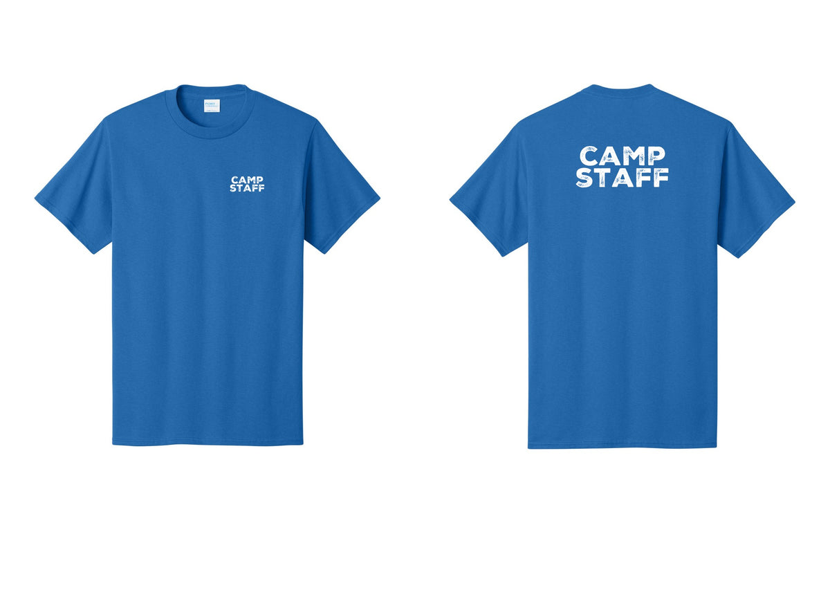 NYC Factory Camp Staff T-Shirt - Chest + Back - Royal