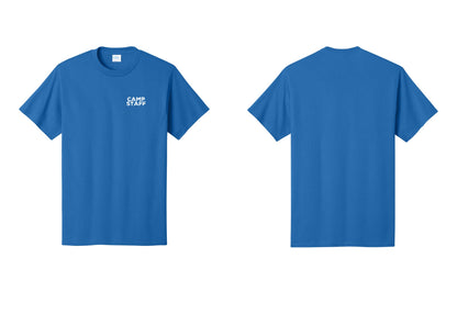 NYC Factory Unisex Camp Staff Charcoal T-Shirt - Chest Only - Royal