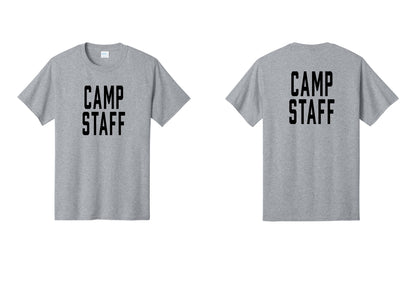 NYC Factory Unisex Camp Staff Classic T-Shirt - Front + Back - Athletic Heather