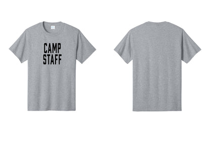 NYC Factory Camp Staff T-Shirt, Condensed Lettering - Front Only - Athletic Heather