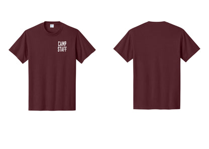 NYC Factory Unisex Camp Staff Classic T-Shirt - Chest Only - Athletic Maroon