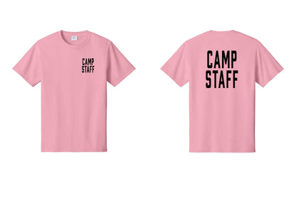 NYC Factory Unisex Camp Staff Classic T-Shirt - Chest + Back - Candy Pink