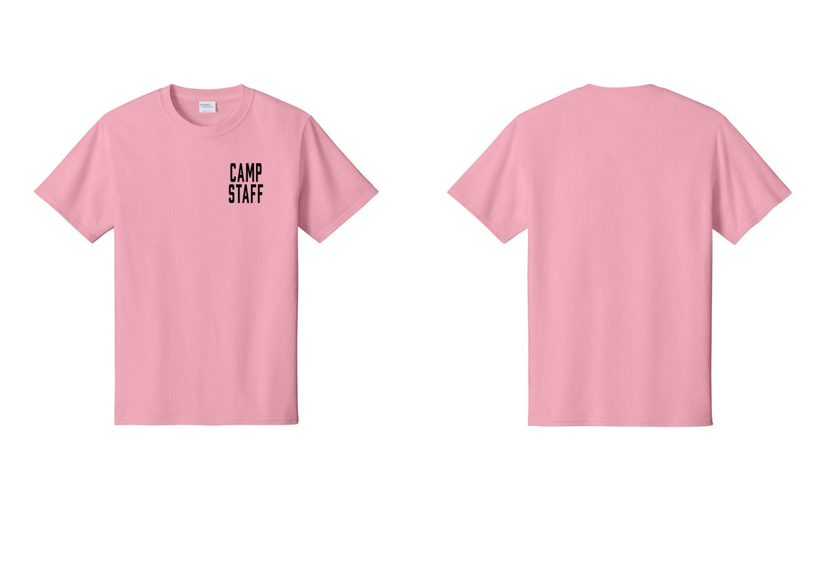 NYC Factory Unisex Camp Staff Classic T-Shirt - Chest Only - Candy Pink