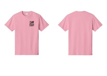 NYC Factory Unisex Camp Staff Classic T-Shirt - Chest Only - Candy Pink