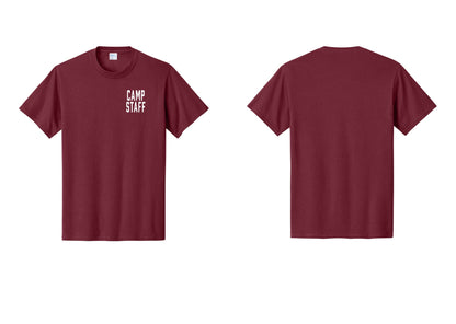 NYC Factory Unisex Camp Staff Classic T-Shirt - Chest Only - Cardinal