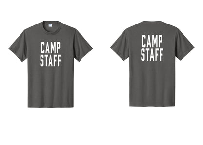 NYC Factory Unisex Camp Staff Classic T-Shirt - Front + Back - Charcoal