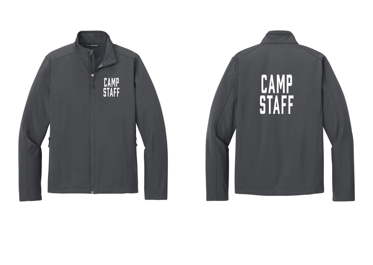 NYC Factory Camp Staff Soft Shell Jacket (Classic) - Chest + Back - Battleship Grey