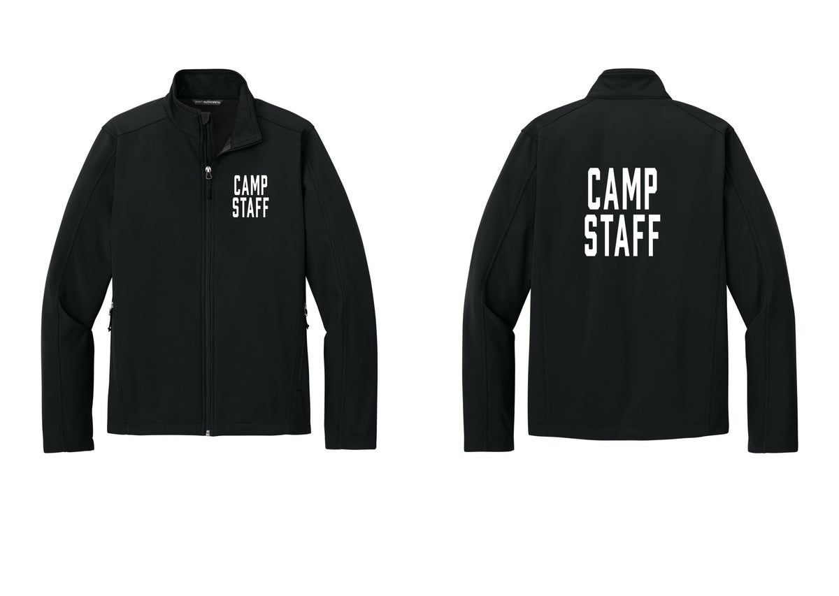 NYC Factory Camp Staff Soft Shell Jacket (Classic) - Chest + Back - Black