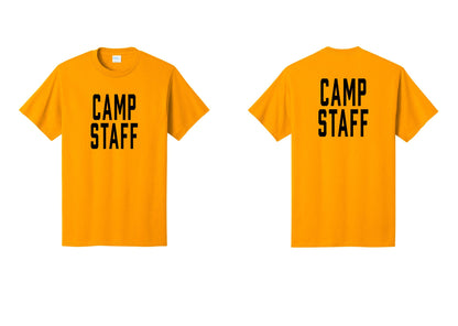NYC Factory Unisex Camp Staff Classic T-Shirt - Front + Back - Gold