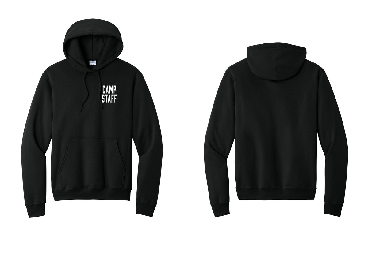 NYC Factory Camp Staff Cotton Fleece Pullover Hoodie (Classic) - Chest Only - Black