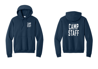 NYC Factory Camp Staff Cotton Fleece Pullover Hoodie (Classic) - Chest + Back - Navy