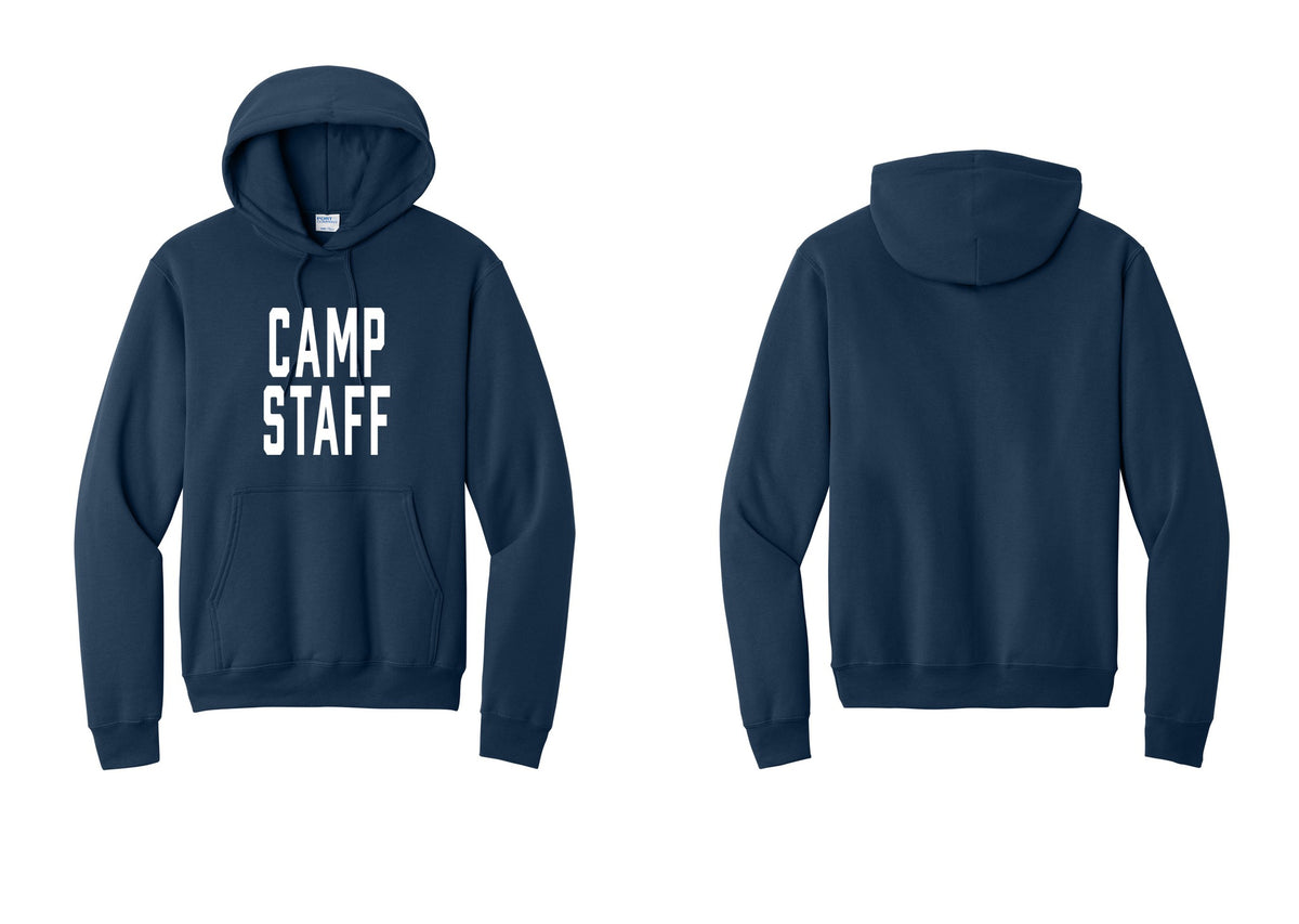 NYC Factory Camp Staff Cotton Fleece Pullover Hoodie (Classic) - Front Only - Navy