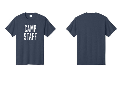 NYC Factory Unisex Camp Staff Classic T-Shirt - Front Only - Heather Navy