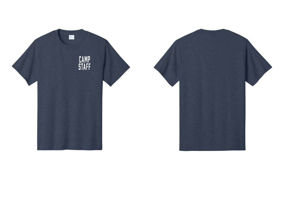 NYC Factory Unisex Camp Staff Classic T-Shirt - Chest Only - Heather Navy