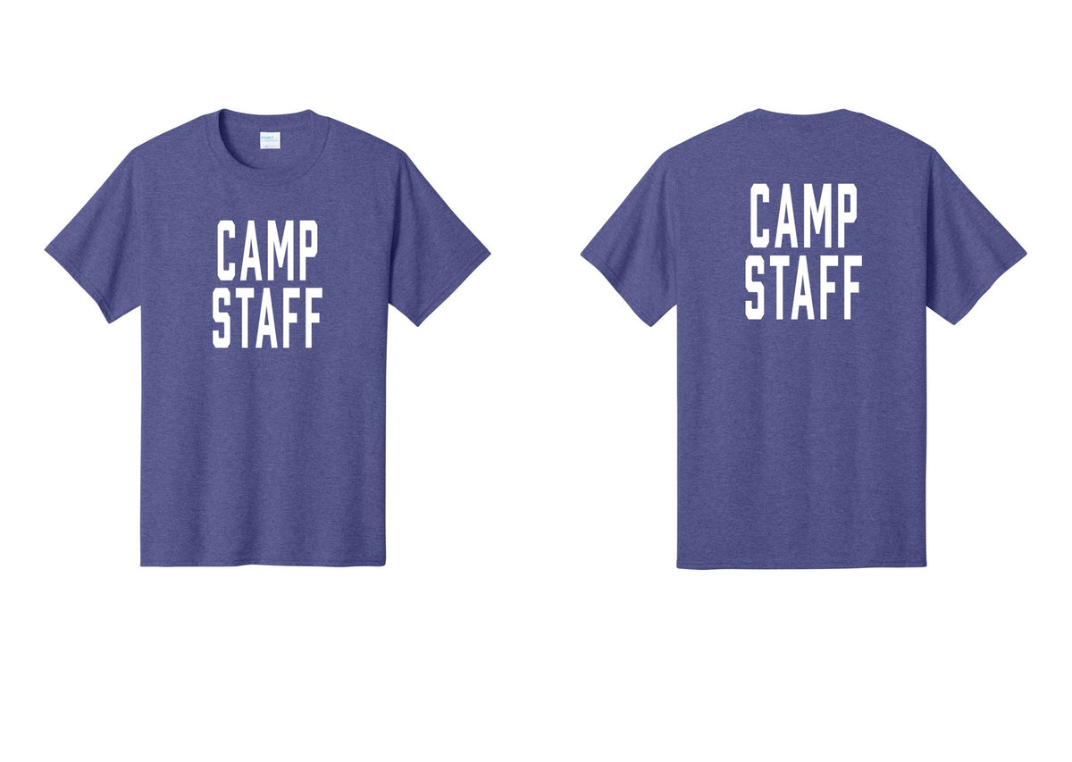 NYC Factory Unisex Camp Staff Classic T-Shirt - Front + Back - Heather Purple