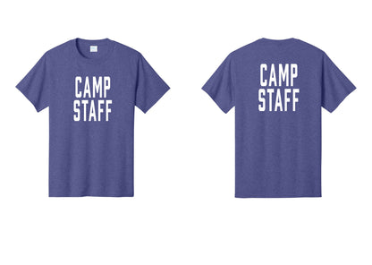 NYC Factory Unisex Camp Staff Classic T-Shirt - Front + Back - Heather Purple