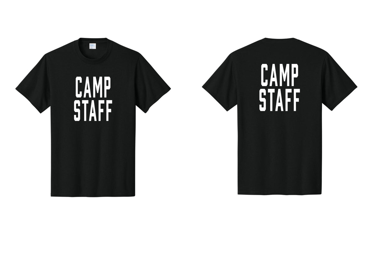 NYC Factory Unisex Camp Staff Classic T-Shirt - Front + Back - Black