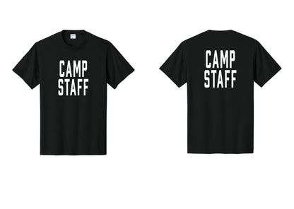 NYC Factory Unisex Camp Staff Classic T-Shirt - Front + Back - Black