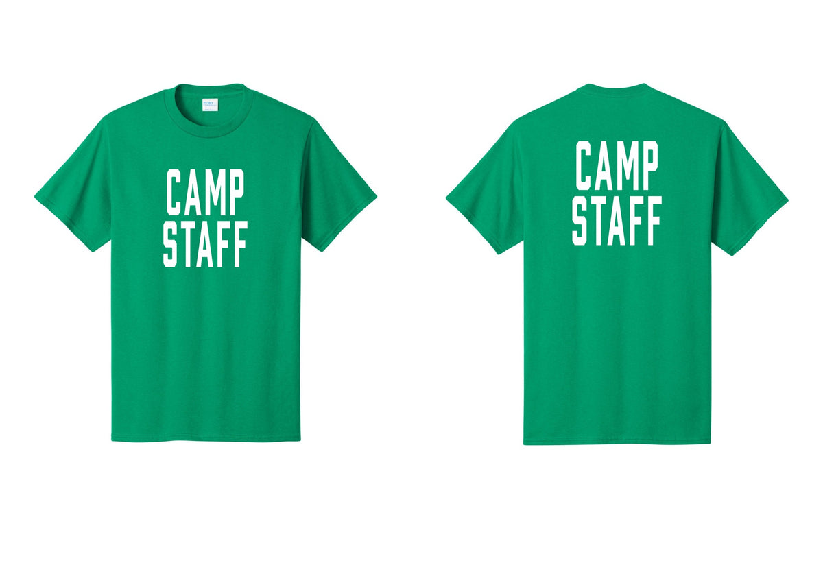 NYC Factory Unisex Camp Staff Classic T-Shirt - Front + Back - Kelly