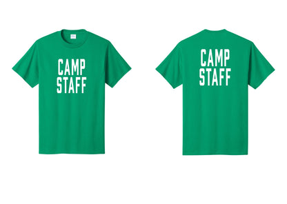 NYC Factory Unisex Camp Staff Classic T-Shirt - Front + Back - Kelly
