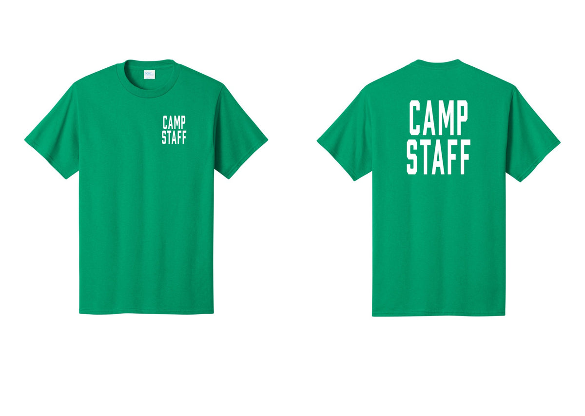 NYC Factory Unisex Camp Staff Classic T-Shirt - Chest + Back - Kelly