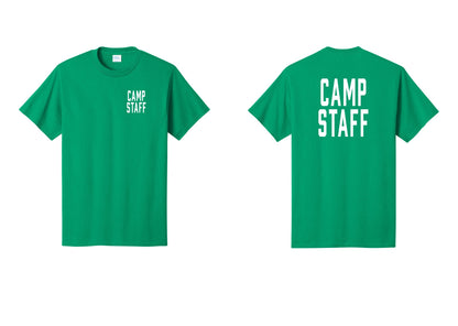 NYC Factory Unisex Camp Staff Classic T-Shirt - Chest + Back - Kelly