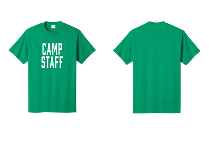 NYC Factory Unisex Camp Staff Classic T-Shirt - Front Only - Kelly