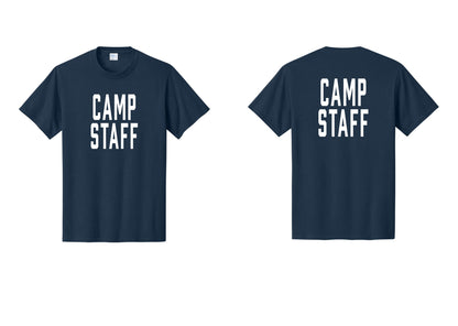NYC Factory Unisex Camp Staff Classic T-Shirt - Front + Back - Navy