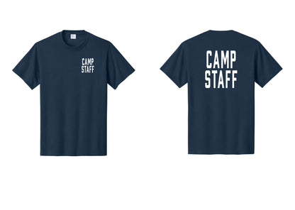 NYC Factory Unisex Camp Staff Classic T-Shirt - Chest + Back - Navy