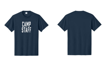 NYC Factory Camp Staff T-Shirt, Condensed Lettering - Front Only - Navy