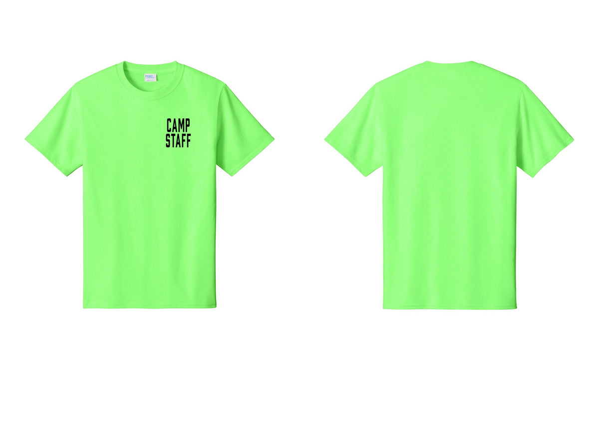 NYC Factory Unisex Camp Staff Classic T-Shirt - Chest Only - Neon Green