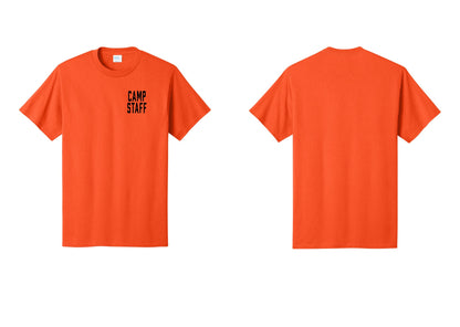NYC Factory Unisex Camp Staff Classic T-Shirt - Chest Only - Orange