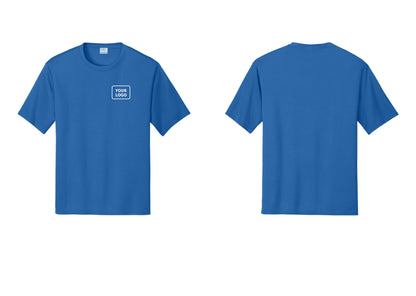 NYC Factory Custom Logo Camp Staff Performance T-Shirt (Classic) - Your Logo Only - Royal