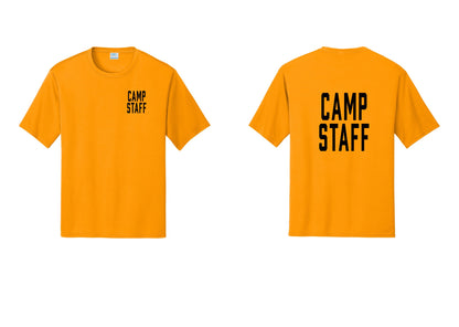 NYC Factory Camp Staff Performance T-Shirt (Classic) - Chest + Back - Gold
