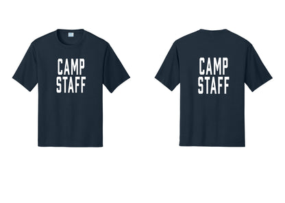 NYC Factory Camp Staff Performance T-Shirt (Classic) - Front + Back - Navy