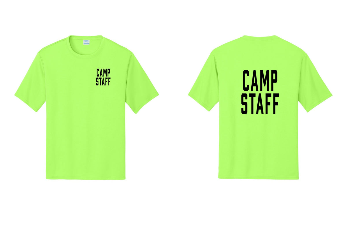 NYC Factory Camp Staff Performance T-Shirt (Classic) - Chest + Back - Neon Green