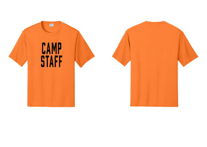 NYC Factory Camp Staff Performance T-Shirt (Classic) - Front Only - Neon Orange