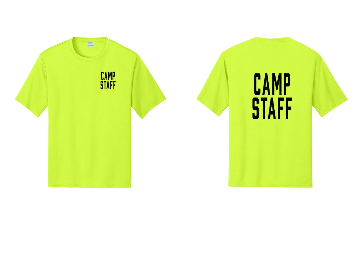 NYC Factory Camp Staff Performance T-Shirt (Classic) - Chest + Back - Neon Yellow