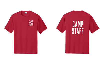 NYC Factory Camp Staff Performance T-Shirt (Classic) - Chest + Back - Red