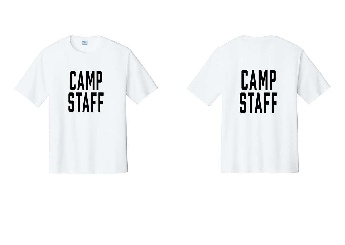 NYC Factory Camp Staff Performance T-Shirt (Classic) - Front + Back - White