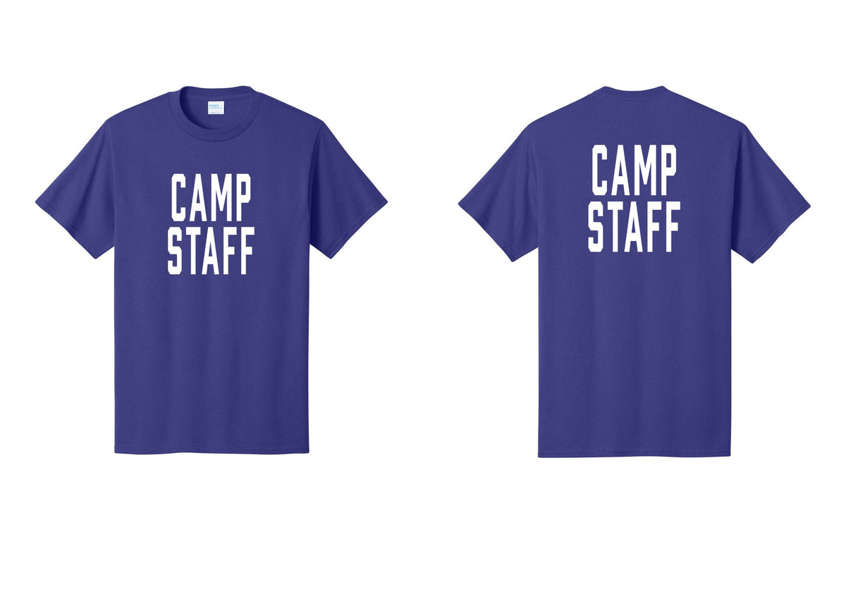 NYC Factory Unisex Camp Staff Classic T-Shirt - Front + Back - Purple