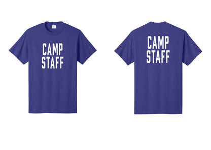 NYC Factory Unisex Camp Staff Classic T-Shirt - Front + Back - Purple