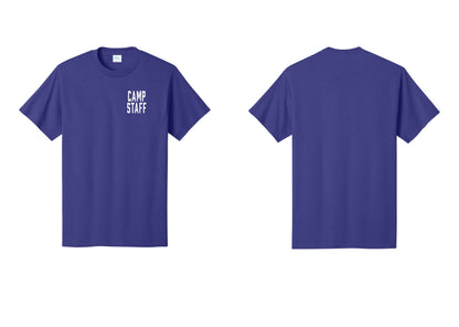 NYC Factory Unisex Camp Staff Classic T-Shirt - Chest Only - Purple