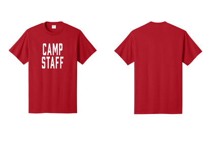 NYC Factory Unisex Camp Staff Classic T-Shirt - Front Only - Red