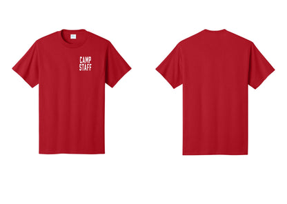 NYC Factory Unisex Camp Staff Classic T-Shirt - Chest Only - Red