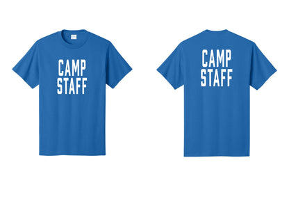NYC Factory Unisex Camp Staff Classic T-Shirt - Front + Back - Royal