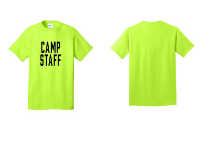 NYC Factory Unisex Camp Staff Classic T-Shirt - Front Only - Safety Green