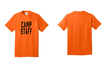 NYC Factory Unisex Camp Staff Classic T-Shirt - Front Only - Safety Orange