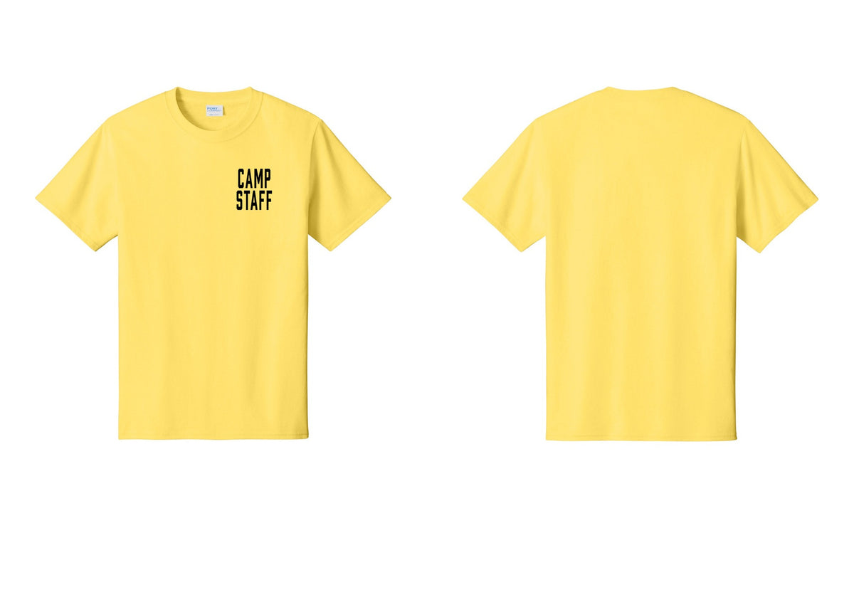 NYC Factory Unisex Camp Staff Classic T-Shirt - Chest Only - Yellow