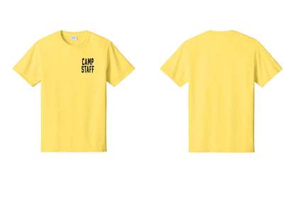 NYC Factory Unisex Camp Staff Classic T-Shirt - Chest Only - Yellow